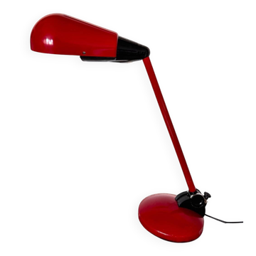 Lampe articulée vintage – Métal rouge – France 1970/80