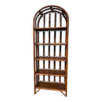 Vintage rattan shelf 1970