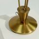 Brushed Brass and Glass Table Lamp Germany 1970s