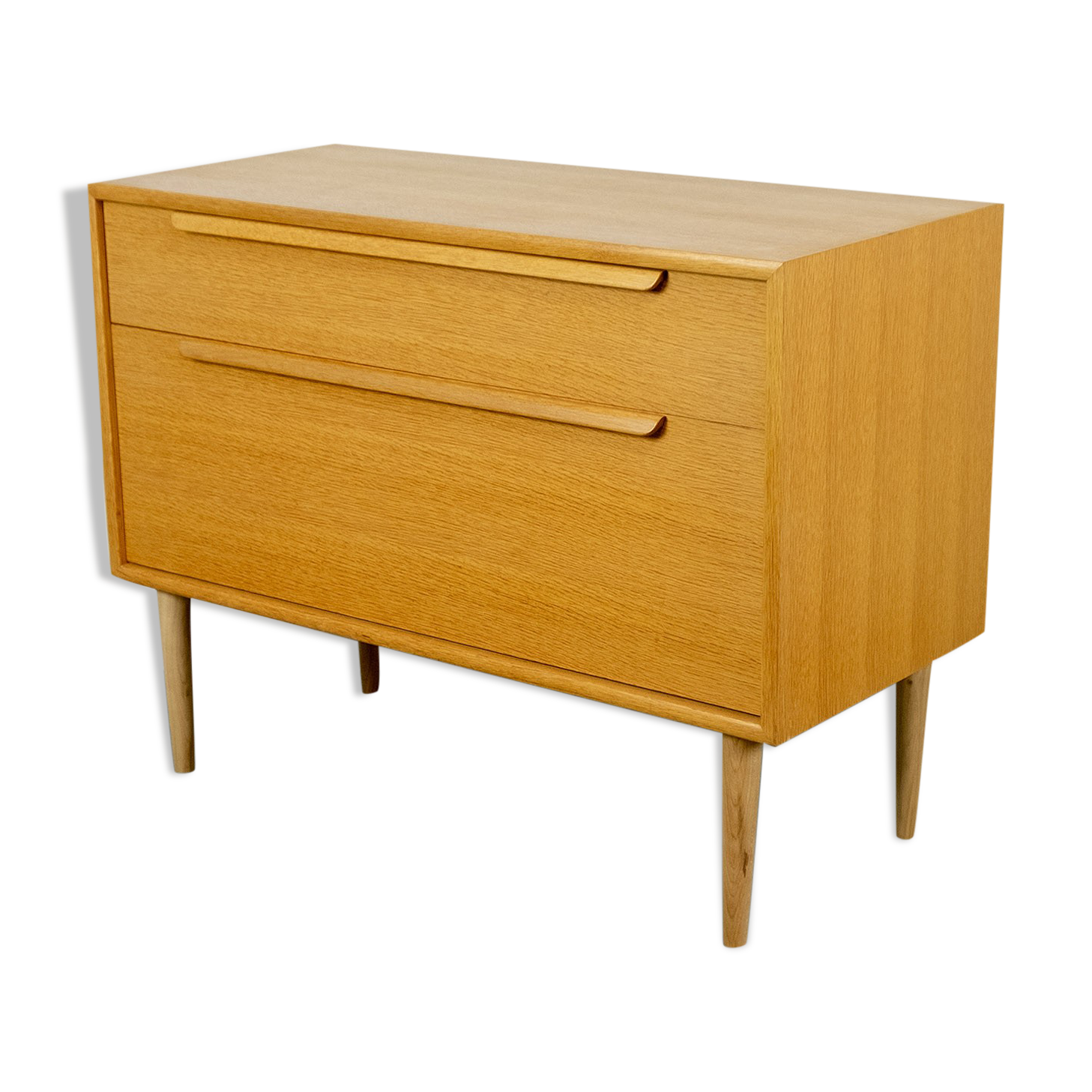 Chest of drawers in light oak by WK Möbel, 1970s