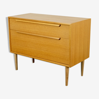 Chest of drawers in light oak by WK Möbel, 1970s