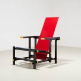 Gerrit Rietveld Red & Blue Chair for Cassina 1918/1970s