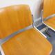 Suite of 4 vintage Giancarlo Piretti benches for Castelli in wood and aluminum