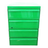 Green ABS storage unit by Simon Fussell Interstore 70s