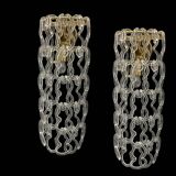 Large Murano Glass Sconces Set of 2 1980’s