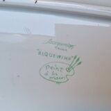 Set of 3 earthenware dishes from Sarreguemines, Riquewihr model.