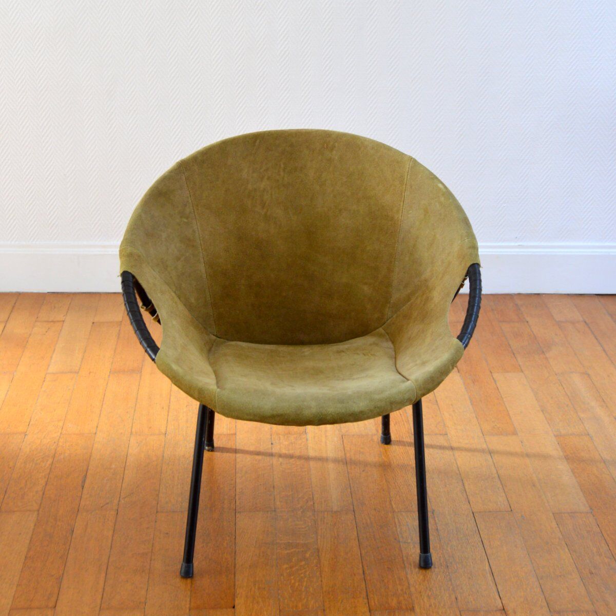Circle armchair by Lusch Erzeugnis 1960 vintage