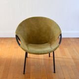 Circle armchair by Lusch Erzeugnis 1960 vintage