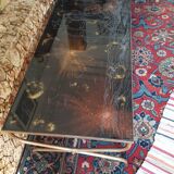Gold and bronze powder table signed Lasco