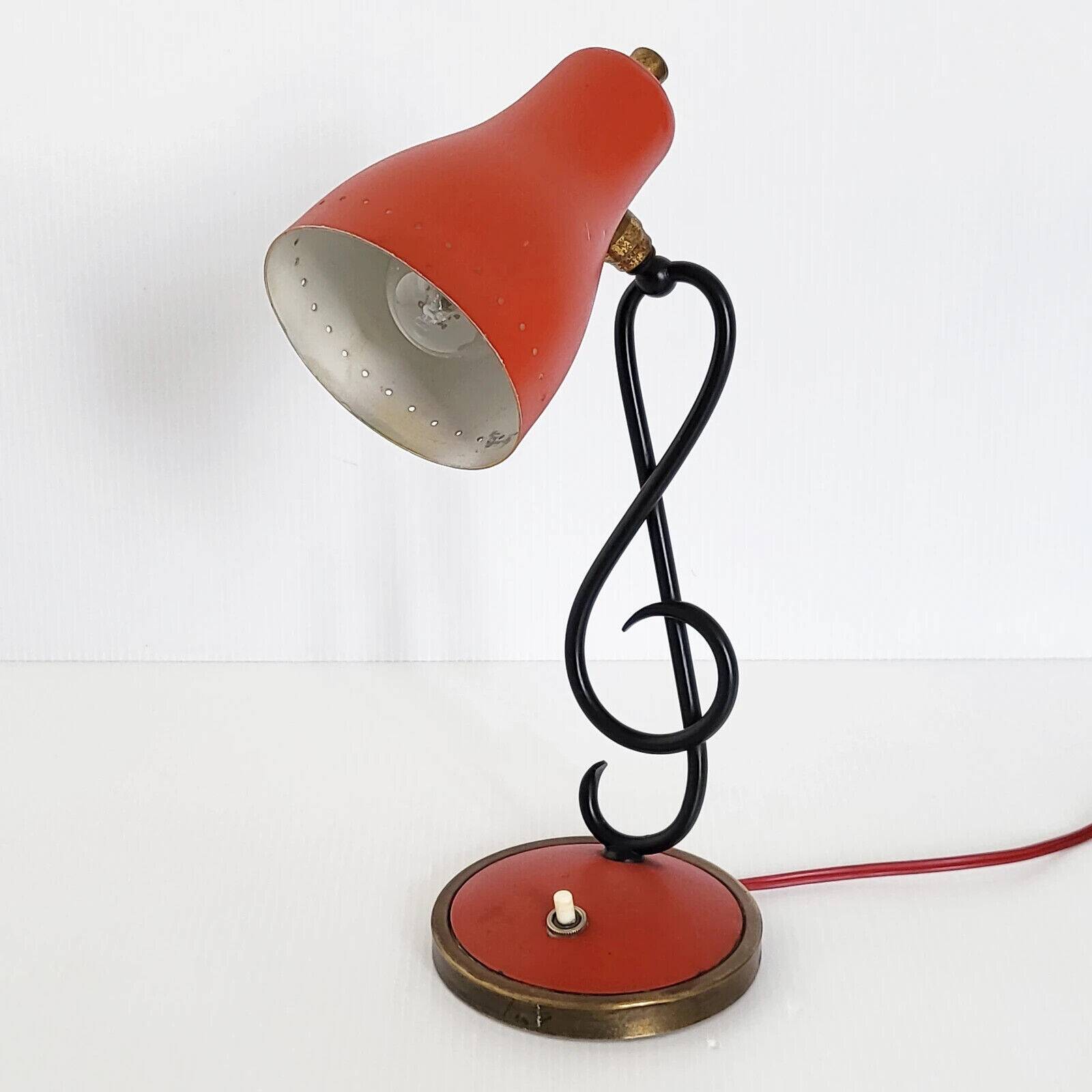 Lampe clé de sol vintage 1950