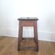 Ancien tabouret d'atelier en bois - 1940