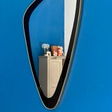 Vintage mirror 1960 asymmetrical rearview mirror - 57 x 34 cm