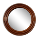 Vintage rattan mirror from the 70s, 31 cm