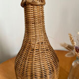 Vintage rattan bottle