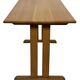 Vintage Shaker oak dining table with a minimalist design from the 1970s.