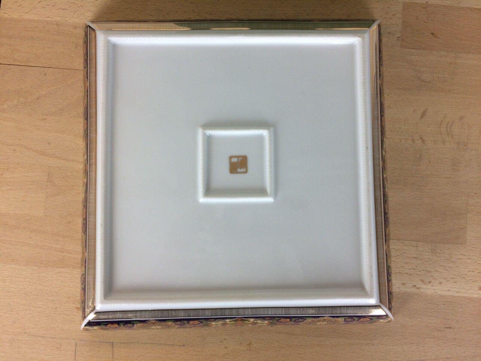 Japanese dish Maebata Chinese Corp vintage flowers