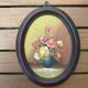 Paire de tableaux fleurs