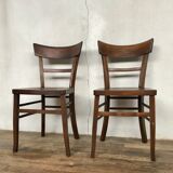 Pair of Parisian bistro chairs