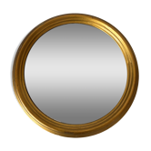 Miroir rond doré 26 cm