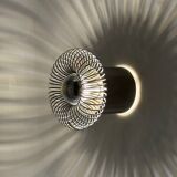 Applique spirale chromée Philippe Rogier pour Oxar France années 70