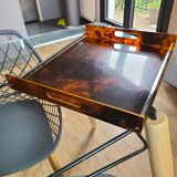 Vintage lucite tray by Mercier, tortoiseshell spirit