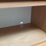 Decorative 'N-Line' bar cabinet in oak by P&J Neirinck, 1968