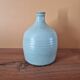 Vase, bouteille, soliflore en grès émaillé vert, Fred Ferry