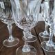 Lot de 12 verres à vin blanc en cristal ciselé