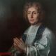 Peinture ancienne sur toile le portrait d'un prélat, école francaise xviii