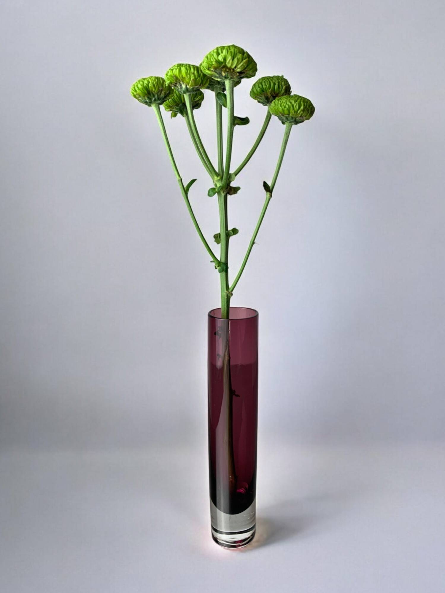 Sommerso Circular Purple Vase by Seguso, Murano, Italy, 1970