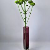 Sommerso Circular Purple Vase by Seguso, Murano, Italy, 1970