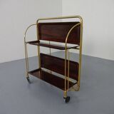 Vintage rosewood tea cart from Gerlinol, 1970s.