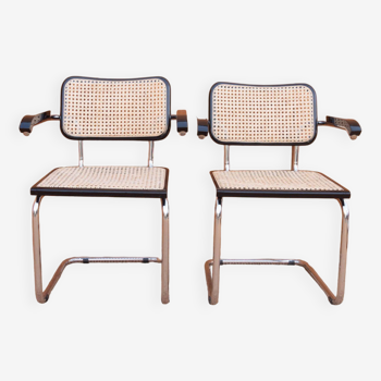 Paire de fauteuils Cesca B64 de Marcel Breuer