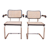 Paire de fauteuils Cesca B64 de Marcel Breuer