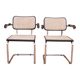 Paire de fauteuils Cesca B64 de Marcel Breuer