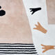 Vintage Handwoven Rug with Abstract Design, 1980s