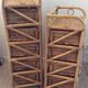 Rattan and wicker rag duo from the 70s
