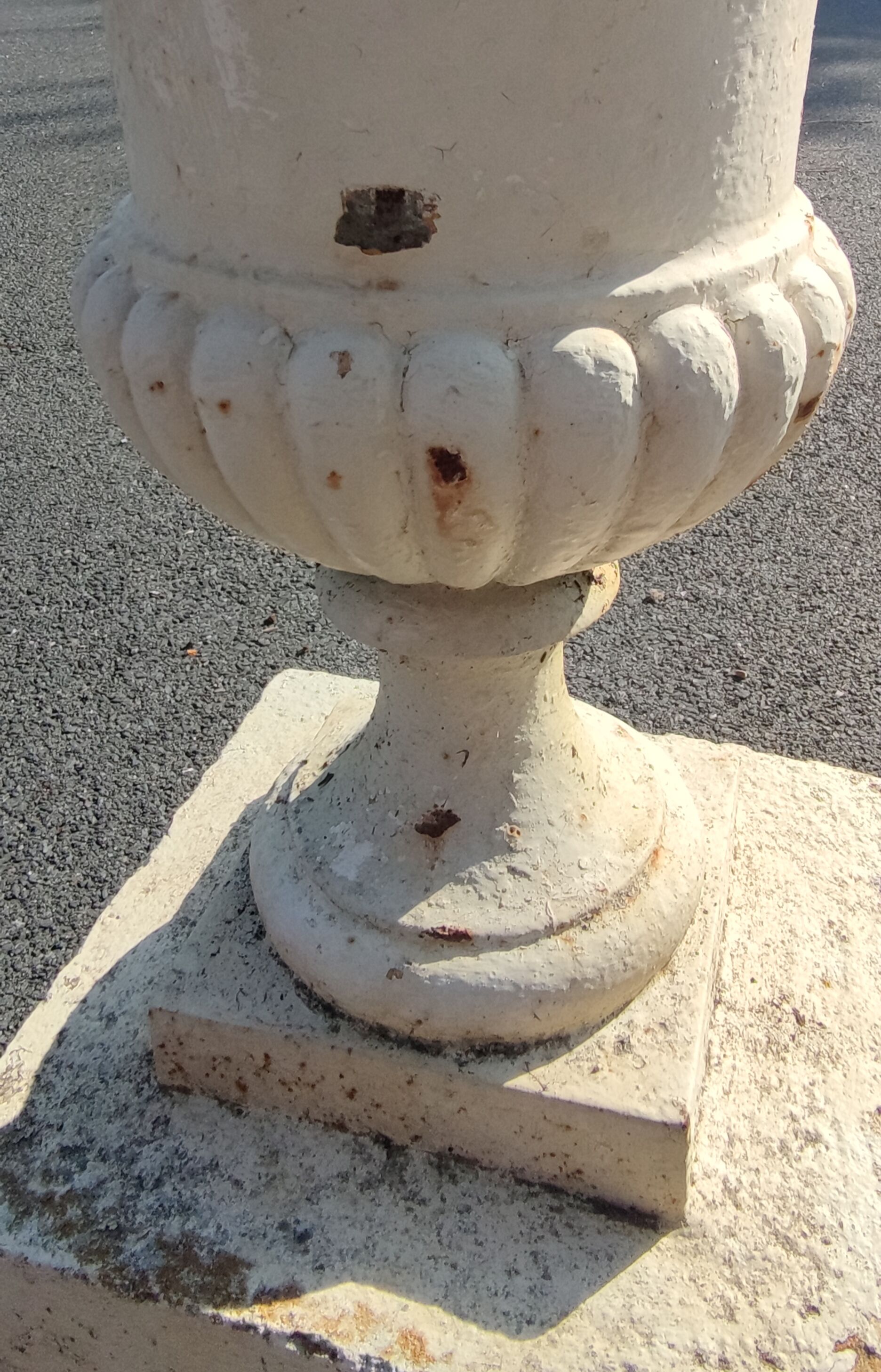 Pair of ancient medici cast iron