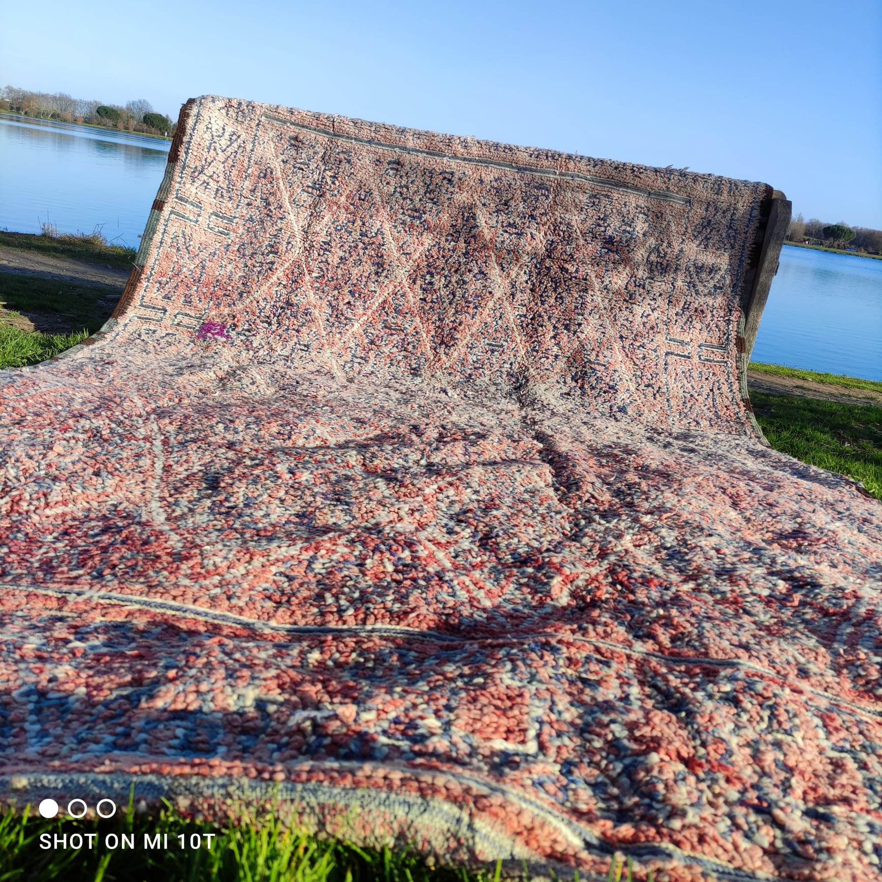 Berber carpet beni mguild seventies 3m50 on 2m05