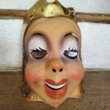 Masque de carnaval Reine-Sorcière en carton bouilli breveté SGDG