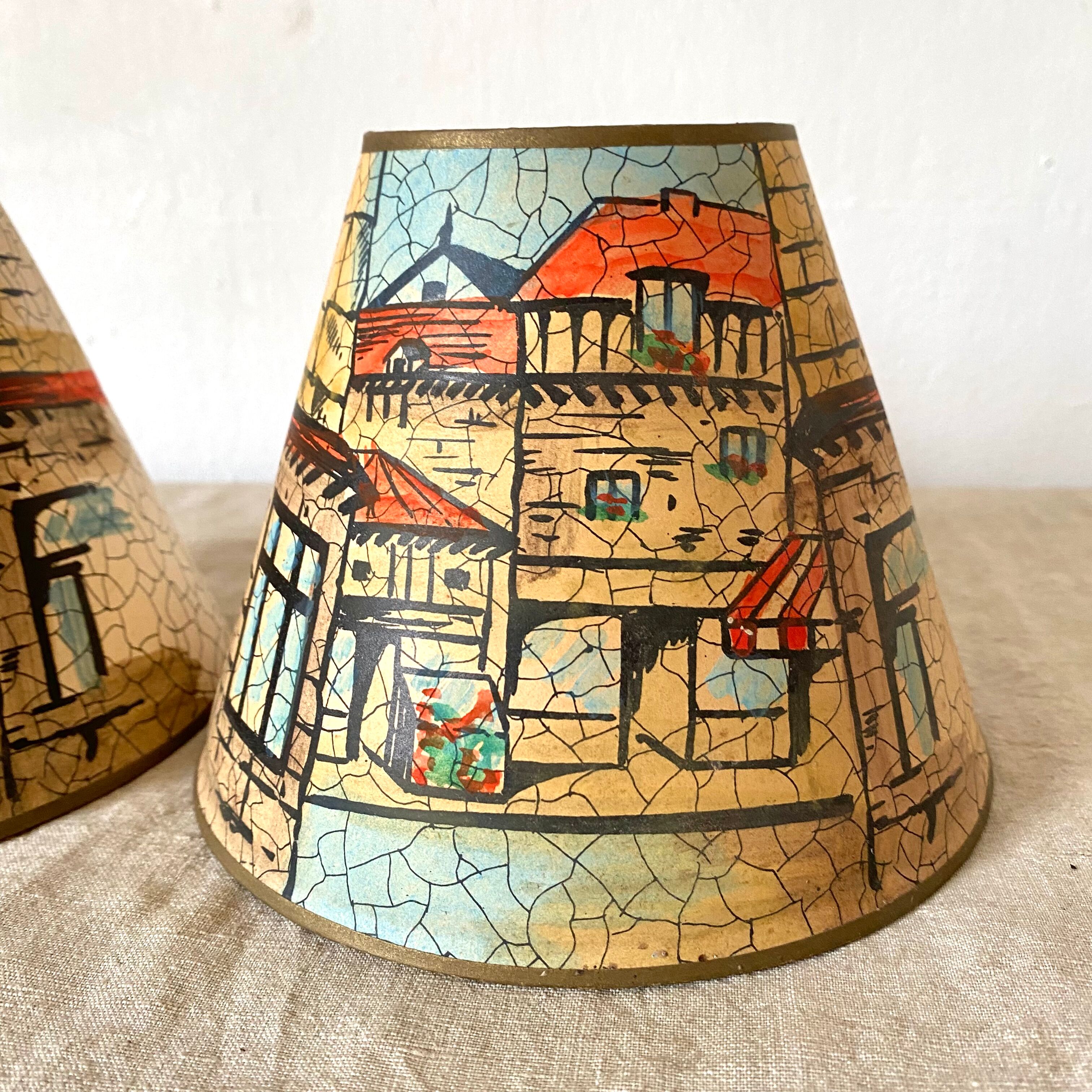 Antique offal hand-painted décor