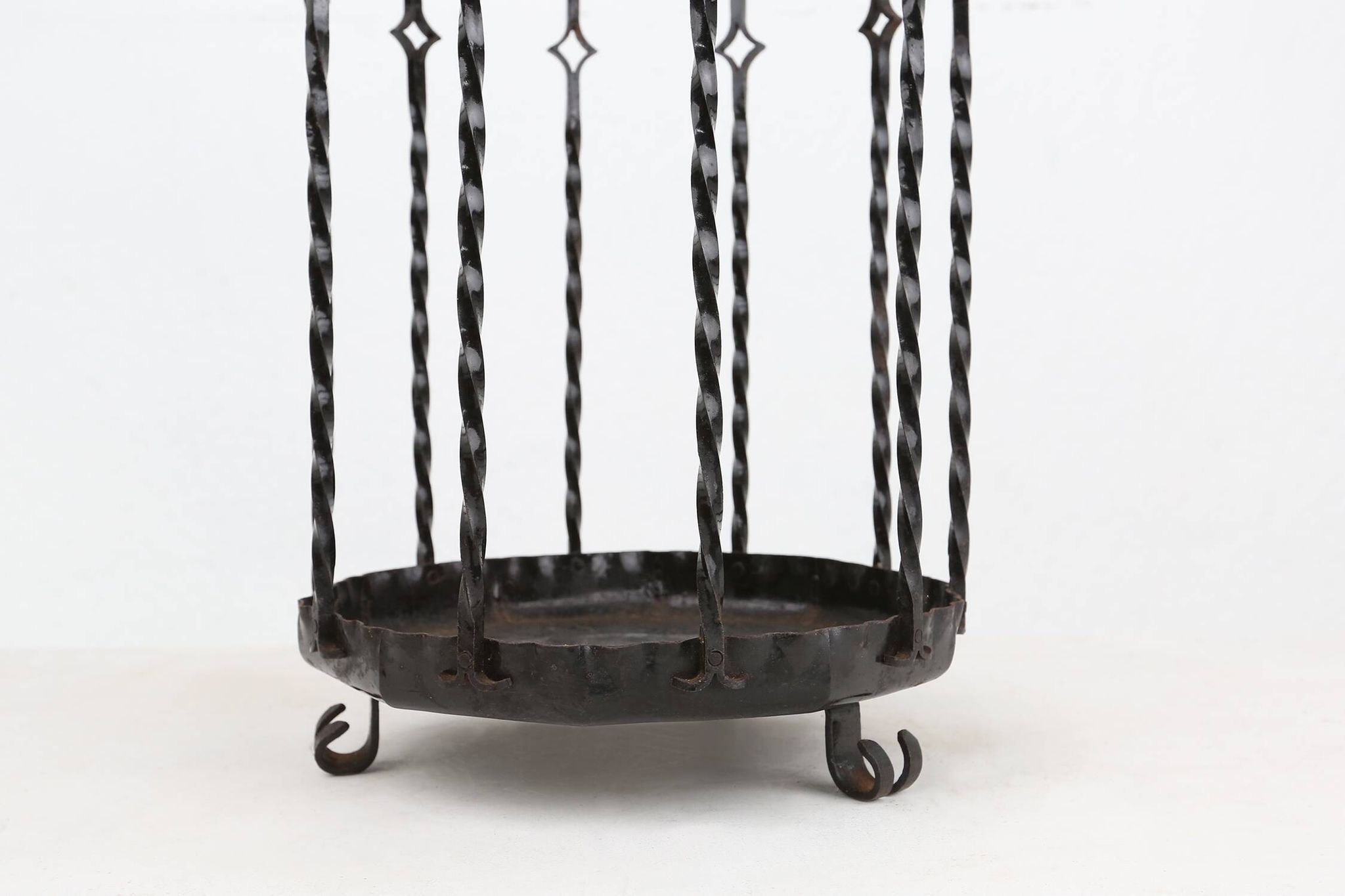 Stylish robust mid-century umbrella stand, France ca. 1950