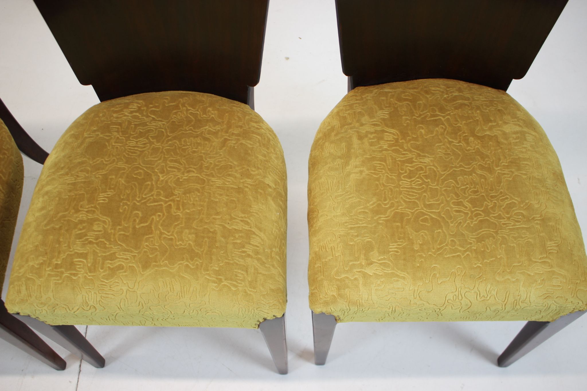 4 art deco dining chairs h-214 by Jindrich Halabala for Up Závody, set of 4
