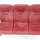 1980 Three-Seater Leather Sofa, Ton Czechoslovakia