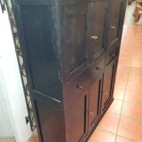 Black patinated high sideboard