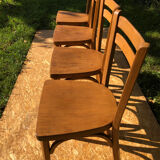 Set of 4 vintage chairs baumann