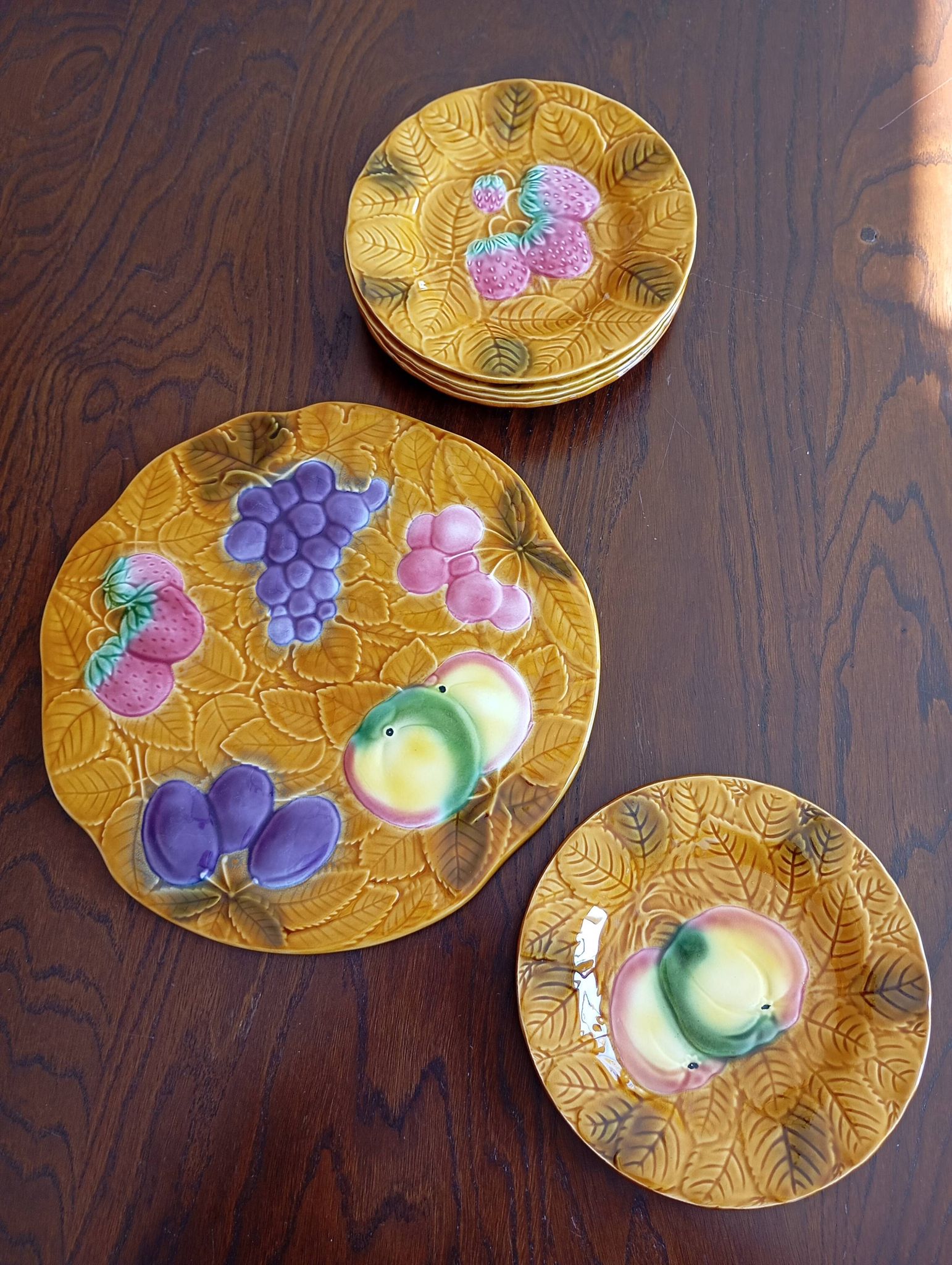 Cake service in slipware Salins les Bains