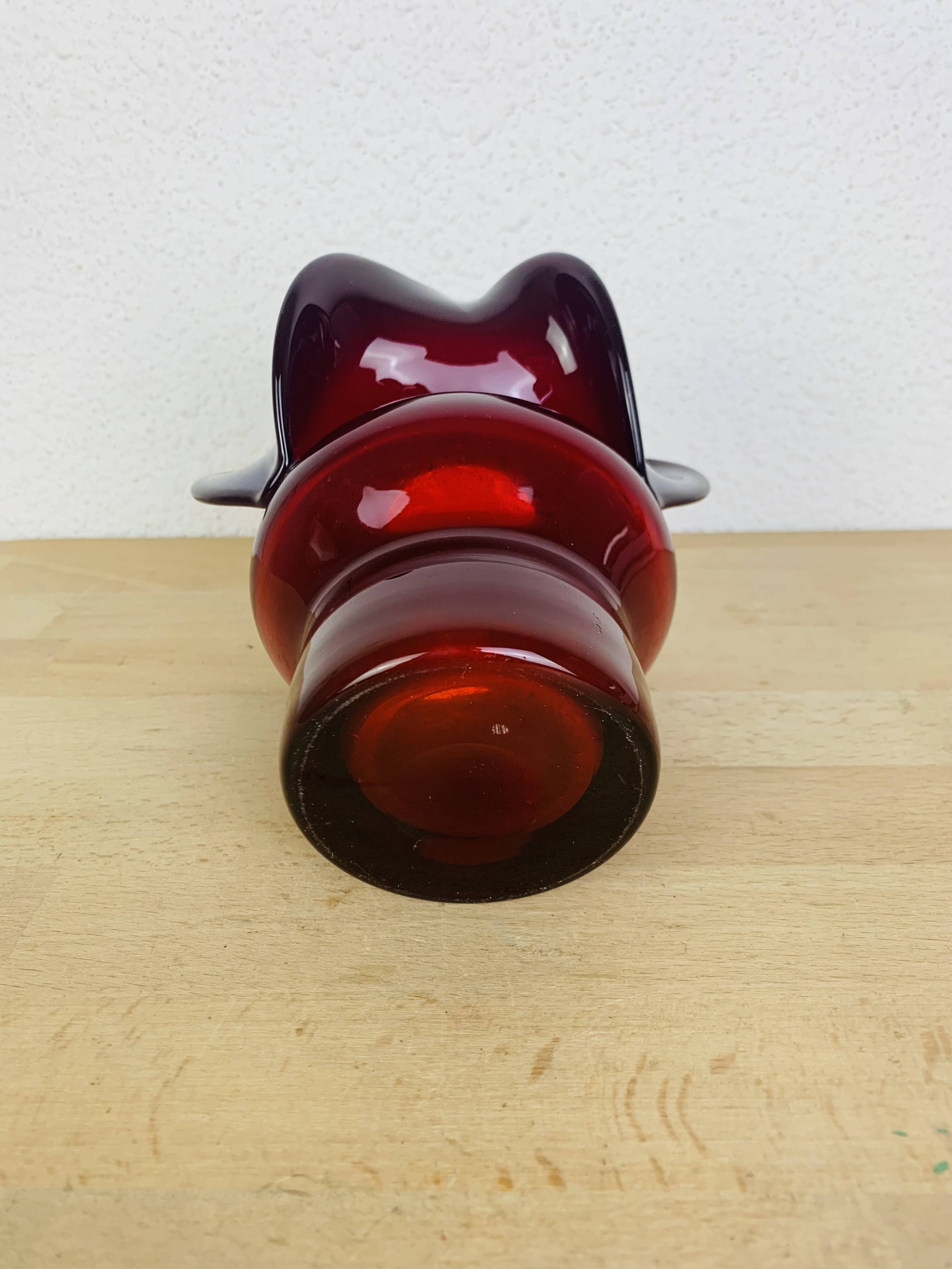 Donkey Vase by Czeslaw Zuber, blown glass, 1970