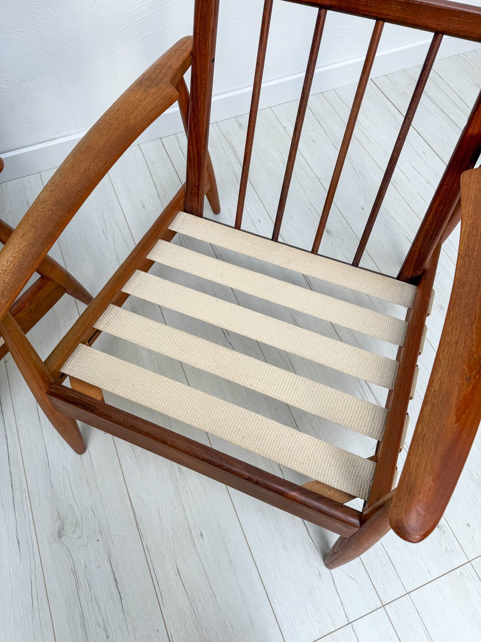 1960s vintage Danish mid-century teak armchair