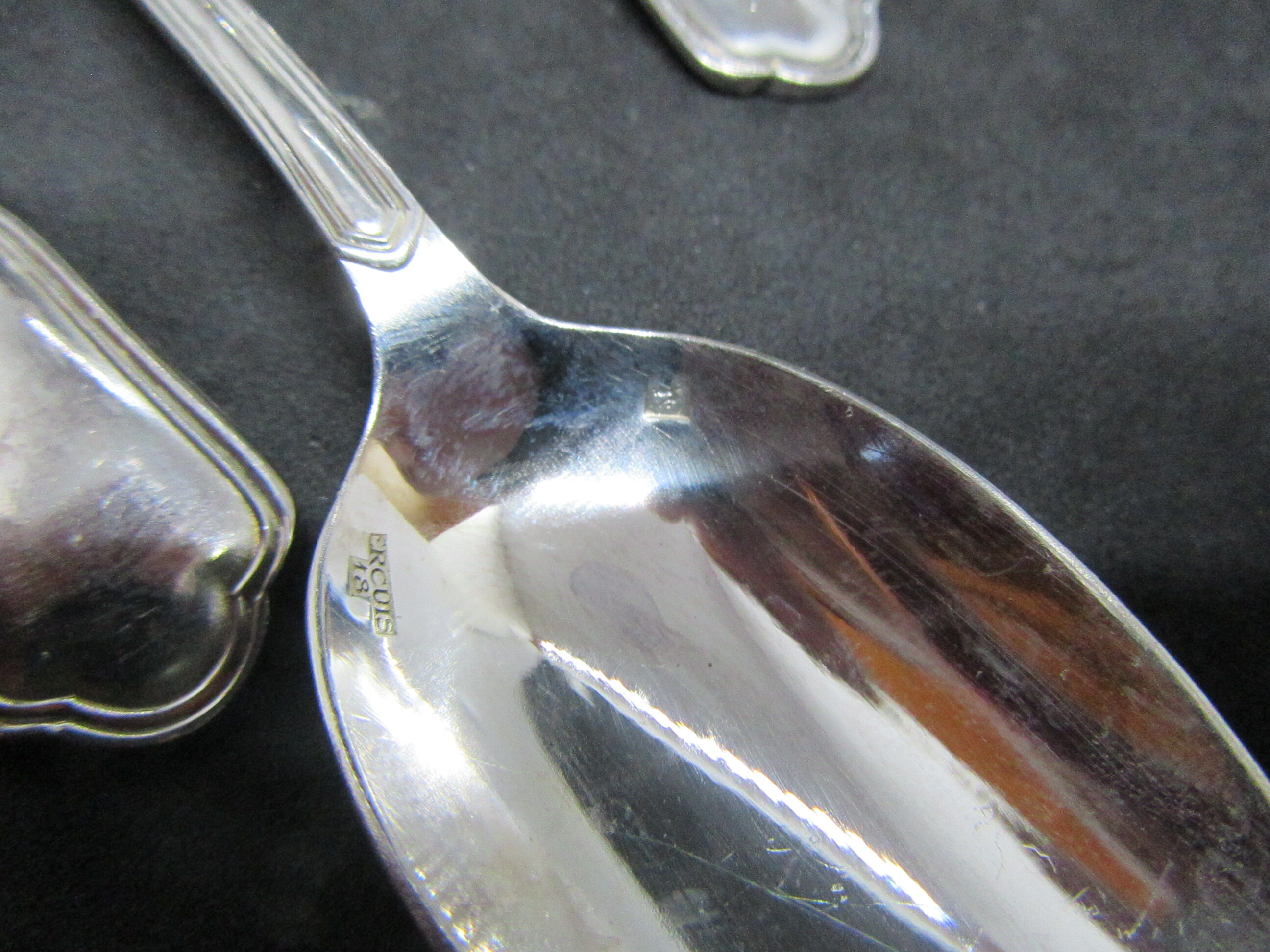 Teaspoons or tea metal argente- ercuis - model contours victoria-